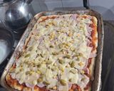 Foto del paso 11 de la receta: Pizza mega crocante con queso mozzarella y paleta,aceitunas