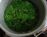 A picture of step 1 of Palak paneer.