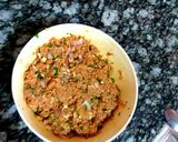A picture of step 1 of Mutton tikkis.