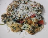 Foto langkah ke 4 dari resep Omelet Bayam Tahu.