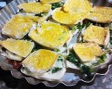 Foto del paso 4 de la receta: Tarta porcionada de pan, queso y verduras 🍞🧀🥬