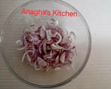 A picture of step 1 of Onion pakoda.