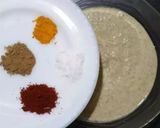 A picture of step 1 of Paneer Besan Chilla.