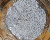 A picture of step 3 of Chia milet oats breakfast bowl.