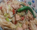 A picture of step 9 of Chicken tikka pasta 🍝.