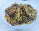 A picture of step 3 of Fish biryani.