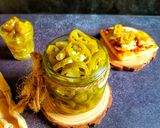 A picture of step 4 of Homemade Pickled chillies.