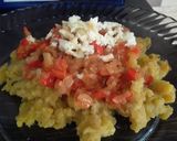 Foto del paso 8 de la receta: "Cayeye" a mi manera...🤨🤔🍅🌶🌰🍌🍌🧀