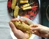 A picture of step 10 of Chickpea stuffed kebab in roasted gravy.