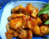 Hình bước làm 3 của món Lão trư ăn chay(thịt heo xào chao)