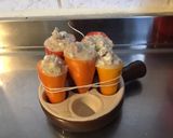 Une image de l'étape 7 de Minis poivrons farcis thon feta et citron en verrine.