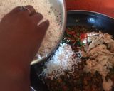 A picture of step 2 of Chinese fried rice.
