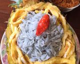 Foto langkah ke 3 dari resep Nasi biru bunga telang.
