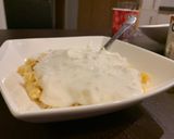 A picture of step 2 of Pasta with yoghurt.