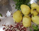 A picture of step 1 of Falahari cutlet.
