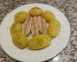 Foto del paso 6 de la receta: Papas cocidas al Microondas con caballa