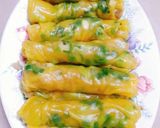 Hình bước làm 2 của món Bánh ướt bí đỏ nhân thịt
