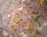 Foto langkah ke 3 dari resep Mpasi Bubur mix labu kuning ayam brokoli tahu.