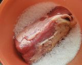 Foto del paso 1 de la receta: Boniato con papa y carne al horno