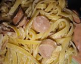 Foto langkah ke 10 dari resep Carbonara Pasta Sosis Ayam.