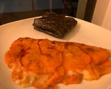 Foto del paso 3 de la receta Crep de boniato relleno de jamón y queso