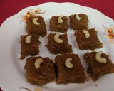 A picture of step 3 of CHESTNUT FLOUR BURFI/SINGHARA ATTA KI BURFI.