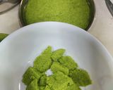 A picture of step 3 of Green Rava Dhokla.