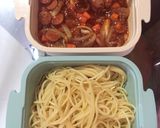 Foto langkah ke 4 dari resep Spaghetti bolognese wortel sosis.