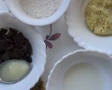 A picture of step 1 of Khoya Chocolate Barfi.