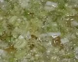 A picture of step 1 of Eggs with veggies.
