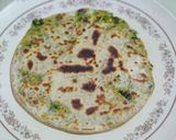 A picture of step 6 of Stuffed Palak Paneer Bhurji Paratha.