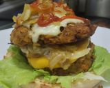 Foto del paso 17 de la receta: Hamburguesa de frijol, soja texturizada y vegetales🫘🧅🍔
