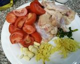 A picture of step 2 of Peshawari chicken karahi.