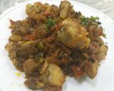 A picture of step 4 of Fish masala with onion tomato tasty tasty.
