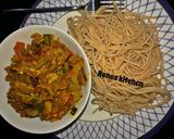 A picture of step 3 of *SPAGHETTI WITH DRY FISH SOUCE *Recipe By Runas kitchen.