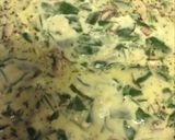 A picture of step 3 of Creamy Mushroom Spinach Kielbasa Soup.