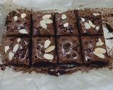 Foto langkah ke 7 dari resep Brownies Shiny Choco Kacang Almond.