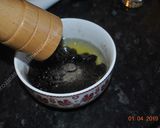 A picture of step 2 of Olive Omelette  املت زیتونی.