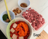 Foto langkah ke 1 dari resep Sambal Paru / Daging.