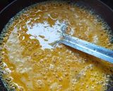 A picture of step 4 of Kesari Suji halwa.