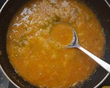 A picture of step 4 of Bhaji with plain paratha.