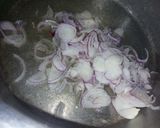 A picture of step 1 of Alu Gosht.