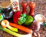 Foto del paso 1 de la receta: Arroz rojo, con remolacha y verduras salteadas. #Mercado