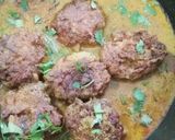 A picture of step 4 of Papite ki kofte curry.