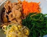 韓式拌飯（Bibimbap)的食譜步驟4照片