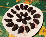 Une image de l'étape 8 de Bouchées de clémentines au chocolat.