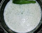A picture of step 2 of Green chilli Raita.