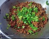 A picture of step 5 of Aachari Moong Masala.