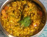 बैंगन टमाटर आलू की सब्जी (Baingan tamatar aloo ki sabzi recipe in hindi) रेसिपी चरण 6 फोटो