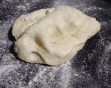 A picture of step 1 of Chicken pizza sandwich.